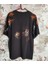 Özel Tasarım El Boyaması Siyah T-Shirt 2