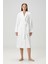 Terry Shawl Collar Pamuk Bornoz Beyaz 2