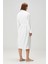Terry Shawl Collar Pamuk Bornoz Beyaz 4