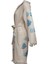 Mavi Mercan Desenli Pamuklu Müslin Kimono Bornoz Kaftan Sabahlık 3
