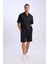 Regular Fit Bermuda Siyah Erkek Şort D9451AX/BK27 2