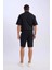 Regular Fit Bermuda Siyah Erkek Şort D9451AX/BK27 5