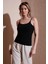 Siyah Kadın Kolsuz T-Shirt 25Y0257K1 2