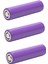 3 Adet 3.7 Volt 1200 Mah Li̇tyum Li-Ion 18650 Başliksiz Şarjli Pi̇l 1