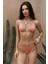 Arief Bağlamalı Gloplu Somon Bikini Üstü 4