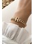 Gold R Harf Bileklik TRBILEK7717 B34003 1