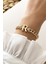 Gold R Harf Bileklik TRBILEK7717 B34003 2