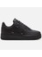 Air Force 1 '07 Lx ''metallic Swooshes'' Leather Sneaker Hakiki Deri Kadın Günlük Spor Ayakkabı Siyah 1