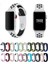 Apple Watch 9-8-7-6-5-4-3-Se / 38-40-41 mm Uyumlu Delikli Nike Silikon Spor Kordon 1