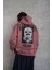 Erkek Paradise Baskılı Kapüşonlu Sweat - Gül Kurusu 1