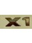 X1 Krom Bagaj Yazısı 3A 3D 3ABS 1
