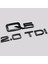 Audi Uyumlu Q5 ve 2.0 Tdı Bagaj Yazısı Seti Piano Black 1