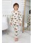 Transportation Veichle Desenli Çocuk Pijama Takımı (Alt-Üst) Bej 3-8 Yaş 1