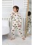 Transportation Veichle Desenli Çocuk Pijama Takımı (Alt-Üst) Bej 3-8 Yaş 2
