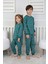 Yılbaşı Temalı Baston Şeker Desenli %100 Pamuk Unisex Pijama Takımı 1