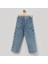 Yıldız Nakışlı Kız Çocuk Kot Pantolon/jeans 2