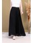 Beli Lastikli Pliseli Şifon Pantolon 6030-SIYAH 2