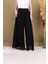Beli Lastikli Pliseli Şifon Pantolon 6030-SIYAH 4