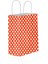 Kırmızı Puantiyeli Hediyelik Kağıt Torba 18X24X8CM 50 Adet 1