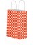 Kırmızı Puantiyeli Hediyelik Kağıt Torba 18X24X8CM 50 Adet 2