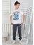 Explore Create Desenli Erkek Çocuk Süprem Kısa Kollu Pijama Takımı 4