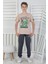 Explore Create Desenli Erkek Çocuk Süprem Kısa Kollu Pijama Takımı 1