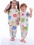 2'li Mavi Dino ve Renk Blokları Desenli Erkek Çocuk Pijama Takımı 3