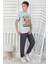 Explore Create Desenli Erkek Çocuk Süprem Kısa Kollu Pijama Takımı 1