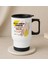 Kişiye Özel Babalar Günü Tasarımlı Kulplu Beyaz Çelik Bardak Termos Mug 450ML-7, Babalar Günü , Babaya 1