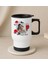 Kişiye Özel Isimli Fotoğraflı Kulplu Beyaz Çelik Bardak Termos Mug 450ML-1, Sevgiliye , Arkadaşa , Eşe 1