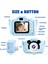 Çocuk Dijital Fotoğraf Makinası 20 Mp Video Kaydedici 2.0 Inç Çift Kameralı 2