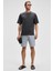 Chıc Erkek Relaxed Fit Dokulu Pamuk Kumaş Antrasit T-Shirt 2
