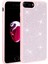 iPhone 8 Plus Uyumlu Parlak Taşlı Tasarım Hgea Ston Kapak-Pembe 1