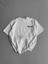 Baskılı Oversize Bisiklet Yaka T-Shirt - Beyaz 2