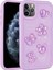 iPhone 11 Pro Max Uyumlu Kabartma Figürlü Parlak Hgea Toys Silikon Kapak-Pembe 5