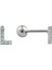Gümüş Renk Harf Piercing - L Harfpiercing 1