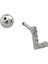 Gümüş Renk Harf Piercing - L Harfpiercing 5