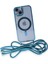 Iphone 14 Kılıf Divo Lazer Askılı Magsafe Kapak - Sierra Blue Bstmy 3
