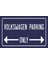 Volkswagen Parking Only Araç Park Yeri Tablo Tabela Pano Retro Ahşap Poster 1