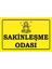 Sakinleşme Odası Uyarı Levhası Yoga Meditasyon Komik Sözler Duvar Yazıları Retro Ahşap Poster 1