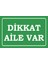 Dikkat Aile Var Uyarı Levhası Komik Sözler Duvar Yazıları Ev Dekorasyon Tablo Retro Ahşap Poster 1