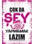 Çok Da Şey Yapmamak Lazım Komik Eğlenceli Duvar Yazıları Ev Dekorasyon Retro Ahşap Poster 1