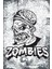 Zombiler Retro Ahşap Poster 1