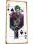 Joker Batmana Karşı Mini Retro Ahşap Poster 1