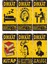 Genç Öğrenci Odası Dekorasyon Rahatsız Etmeyin Temalı 6lı Mini Retro Ahşap Poster Seti 1