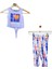 Kız Çocuk Desenli Kolsuz Lila T-Shirt Ebru Desenli Tayt İkili Takım 3-4 Yaş 3