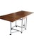 Montajı Yapılmış Katlanır 8-10 Kişilik Mdf Mutfak Masası Meşe Teak 1