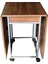 Montajı Yapılmış Katlanır 8-10 Kişilik Mdf Mutfak Masası Meşe Teak 2