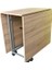 Montajı Yapılmış Katlanır 8-10 Kişilik Mdf Mutfak Masası Meşe Teak 3