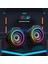 Sada Ev Hoparlör Seti Masaüstü Bilgisayar Hoparlörleri 3.5mm Kablolu Dizüstü Bilgisayar Hoparlörleri USB ile Çalışan Rgb Atmosferik Işıklı Ses Kutusu (Yurt Dışından) 3